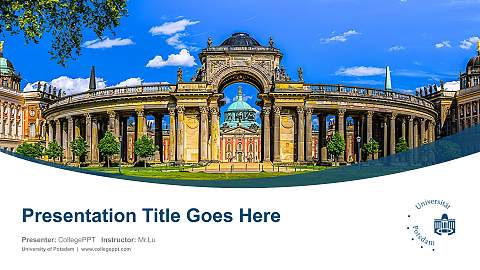 University of Potsdam Course/Courseware Creation PPT Template