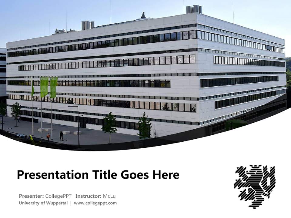 University of Wuppertal Course/Courseware Creation PPT Template4:3 ratio PPT effect preview image5