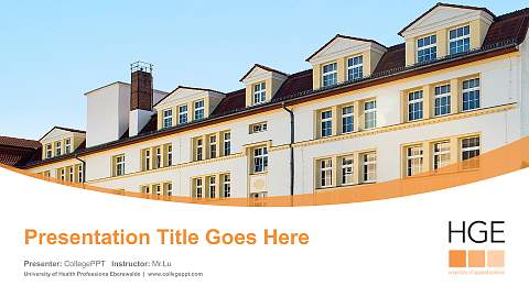 University of Health Professions Eberswalde Course/Courseware Creation PPT Template