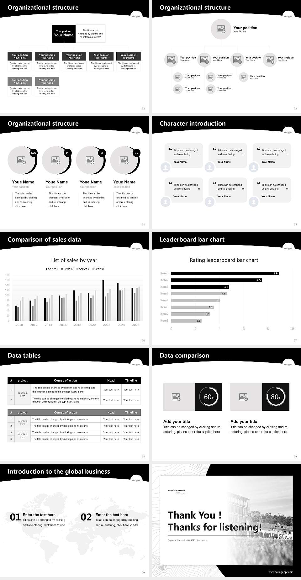 Zeppelin University – See campus Academic Presentation/Research Findings Report PPT Template4:3 ratio PPT effect preview image4