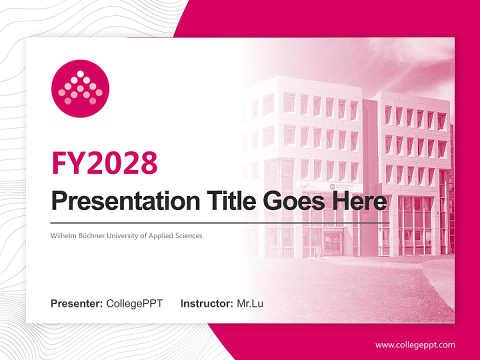 Wilhelm Büchner University of Applied Sciences Academic Presentation/Research Findings Report PPT Template4:3 ratio PPT effect preview image5