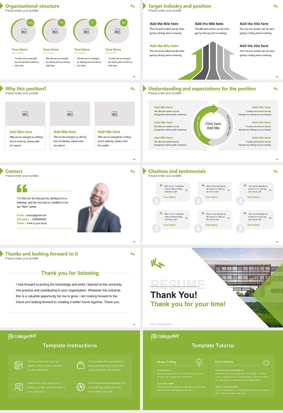 Westphalian University of Applied Sciences – Recklinghausen campus Resume PPT Template16:9 ratio PPT effect preview image4