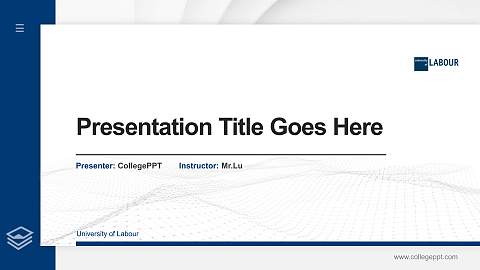 University of Labour Thesis Proposal/Graduation Defense PPT Template