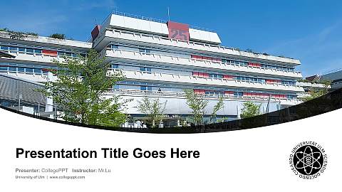 University of Ulm Course/Courseware Creation PPT Template