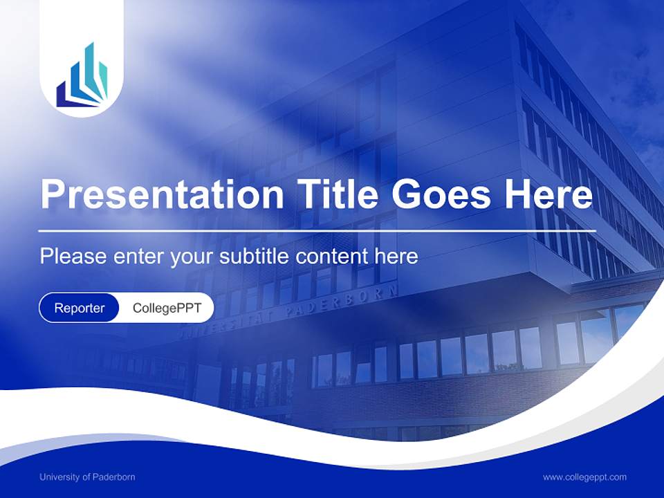 University of Paderborn Lecture Sharing and Networking Event PPT Template4:3 ratio PPT effect preview image4