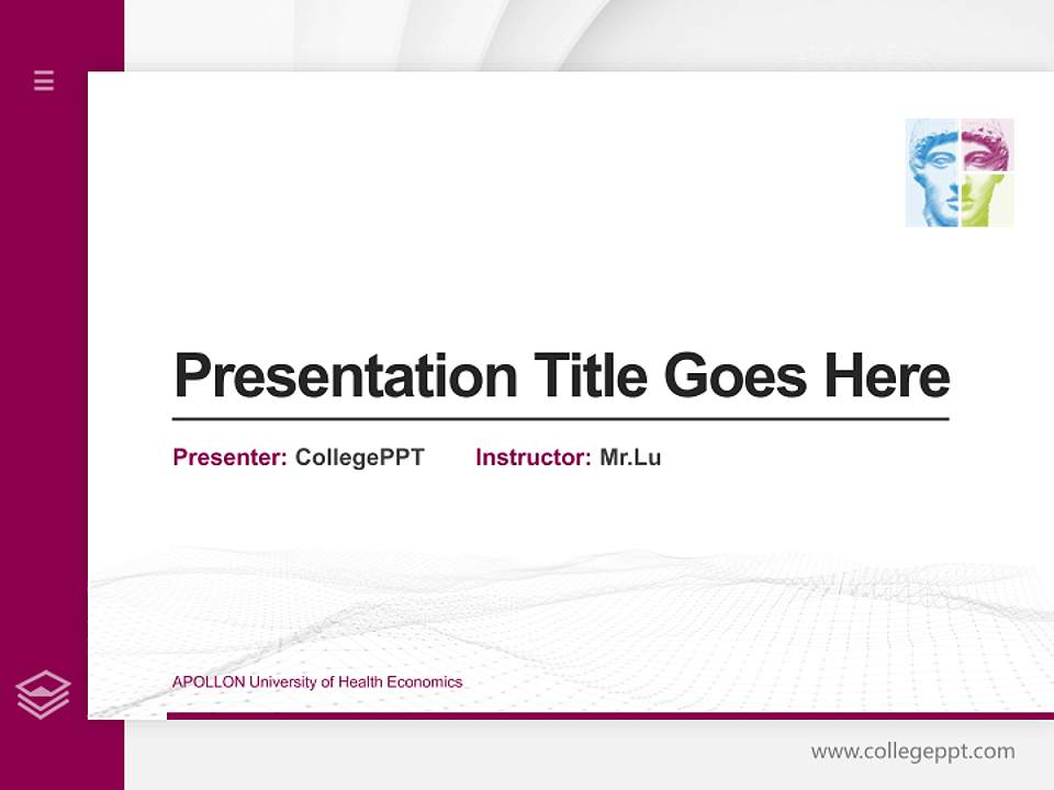 APOLLON University of Health Economics Thesis Proposal/Graduation Defense PPT Template4:3 ratio PPT effect preview image5