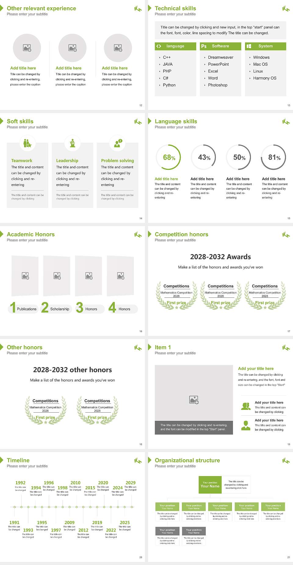 Westphalian University of Applied Sciences Resume PPT Template4:3 ratio PPT effect preview image3