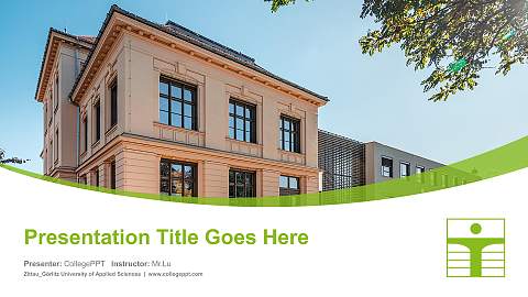 Zittau_Görlitz University of Applied Sciences Course/Courseware Creation PPT Template