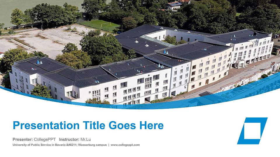 University of Public Service in Bavaria – Wasserburg campus Course/Courseware Creation PPT Template16:9 ratio PPT effect preview image