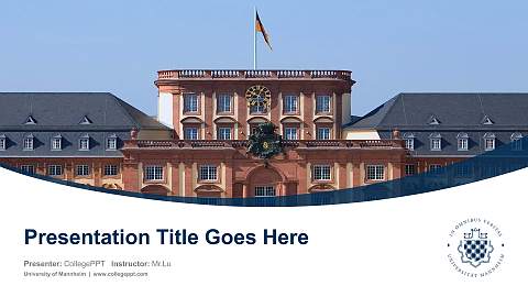 University of Mannheim Course/Courseware Creation PPT Template