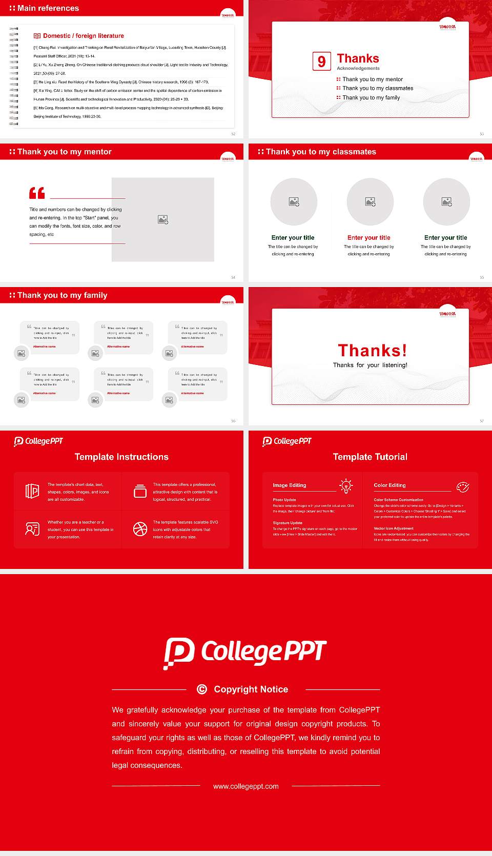 VICTORIA International University of Applied Sciences Graduation Thesis Defense PPT Template16:9 ratio PPT effect preview image7