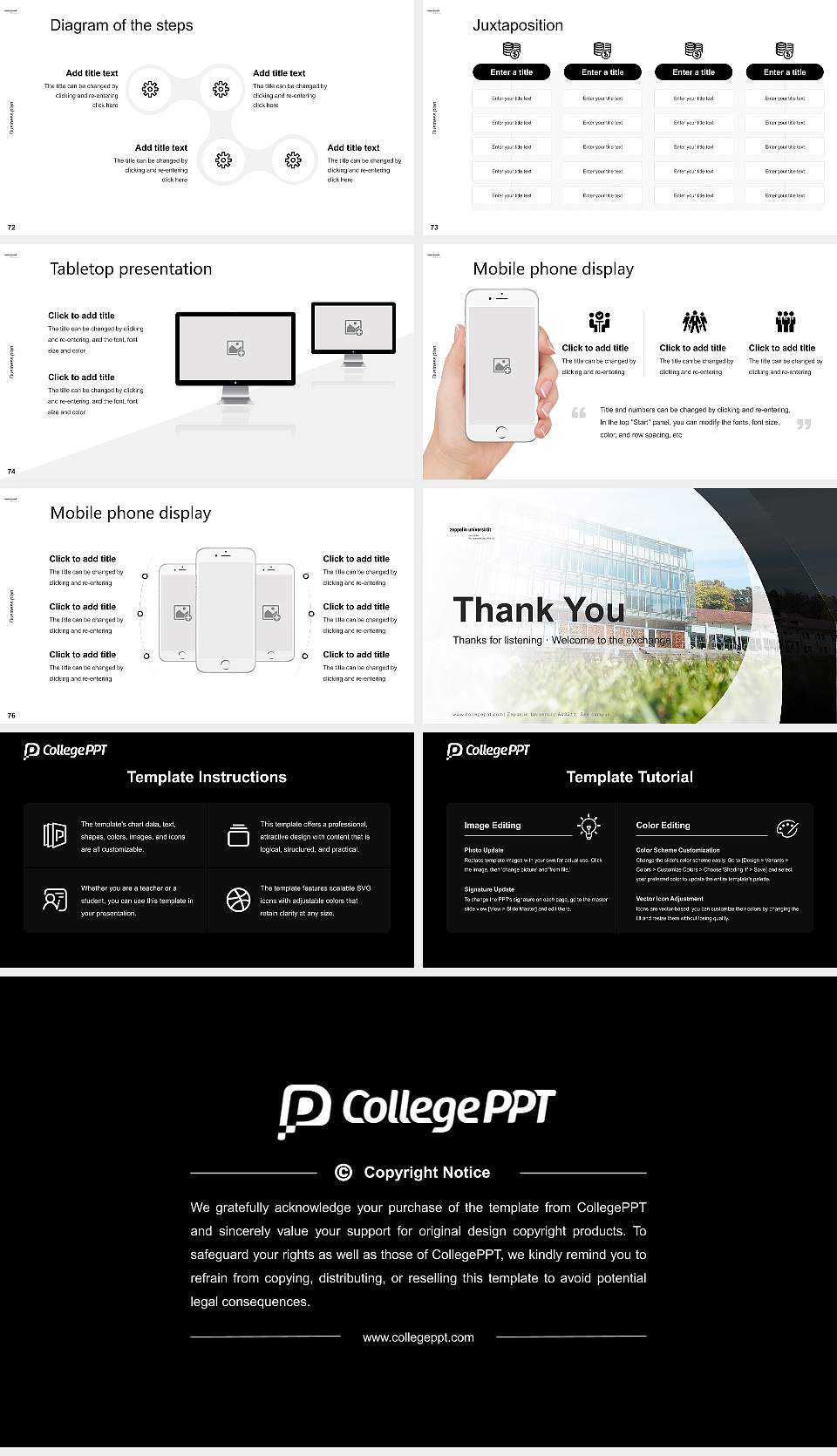 Zeppelin University – See campus Competition/Entrepreneurship Contest PPT Template16:9 ratio PPT effect preview image9