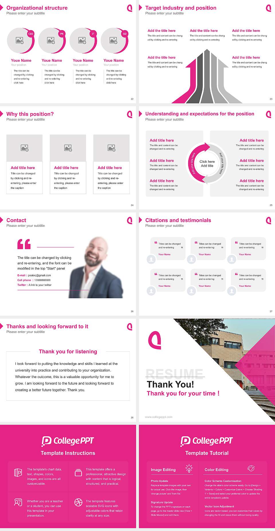 University of Music, Drama and Media Hanover Resume PPT Template4:3 ratio PPT effect preview image4