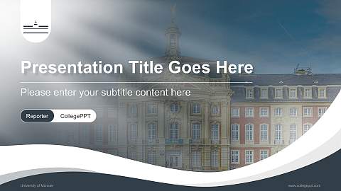 University of Münster Lecture Sharing and Networking Event PPT Template