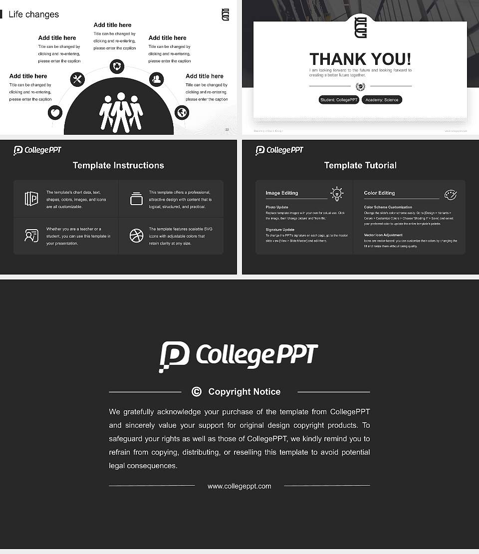 University of Social Design National Scholarship Defense PPT Template16:9 ratio PPT effect preview image4
