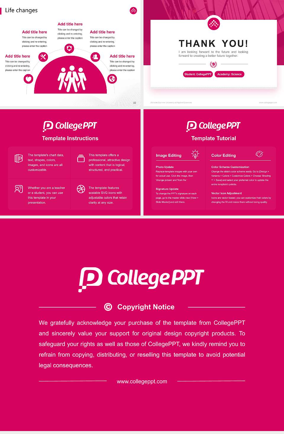 Wilhelm Büchner University of Applied Sciences National Scholarship Defense PPT Template4:3 ratio PPT effect preview image4