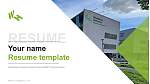 Westphalian University of Applied Sciences – Bocholt campus Resume PPT Template