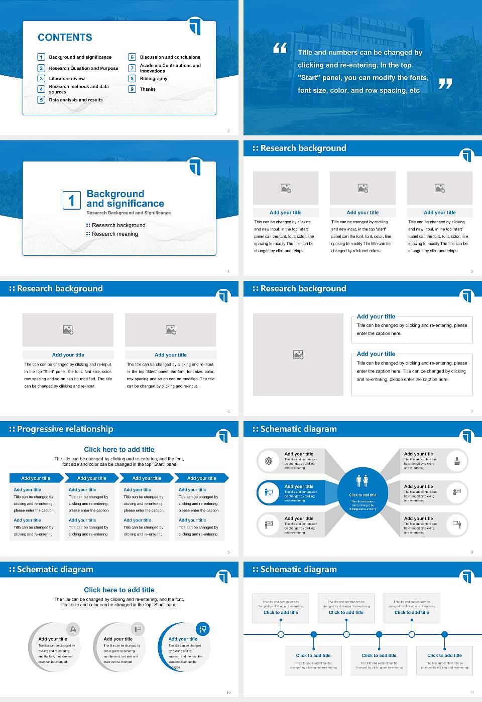 University of Trier Graduation Thesis Defense PPT Template16:9 ratio PPT effect preview image2