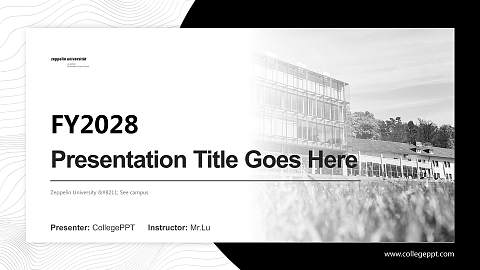 Zeppelin University – See campus Academic Presentation/Research Findings Report PPT Template