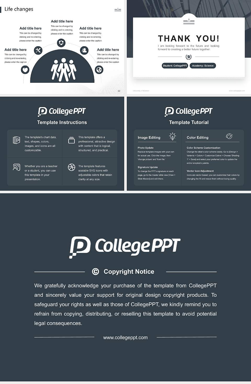 University of Münster National Scholarship Defense PPT Template4:3 ratio PPT effect preview image4