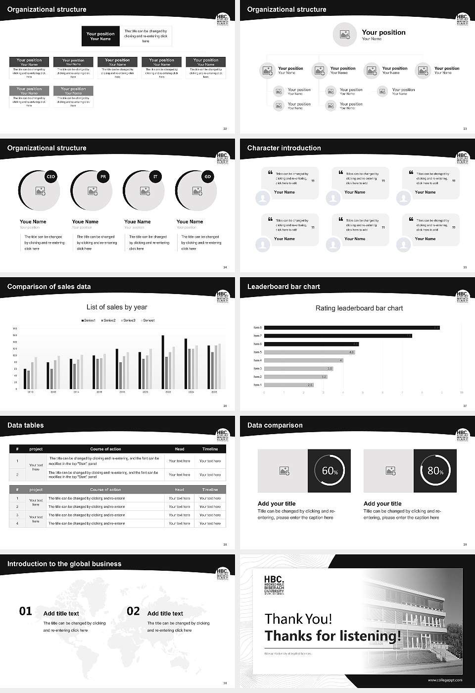 Biberach University of Applied Sciences Academic Presentation/Research Findings Report PPT Template16:9 ratio PPT effect preview image4