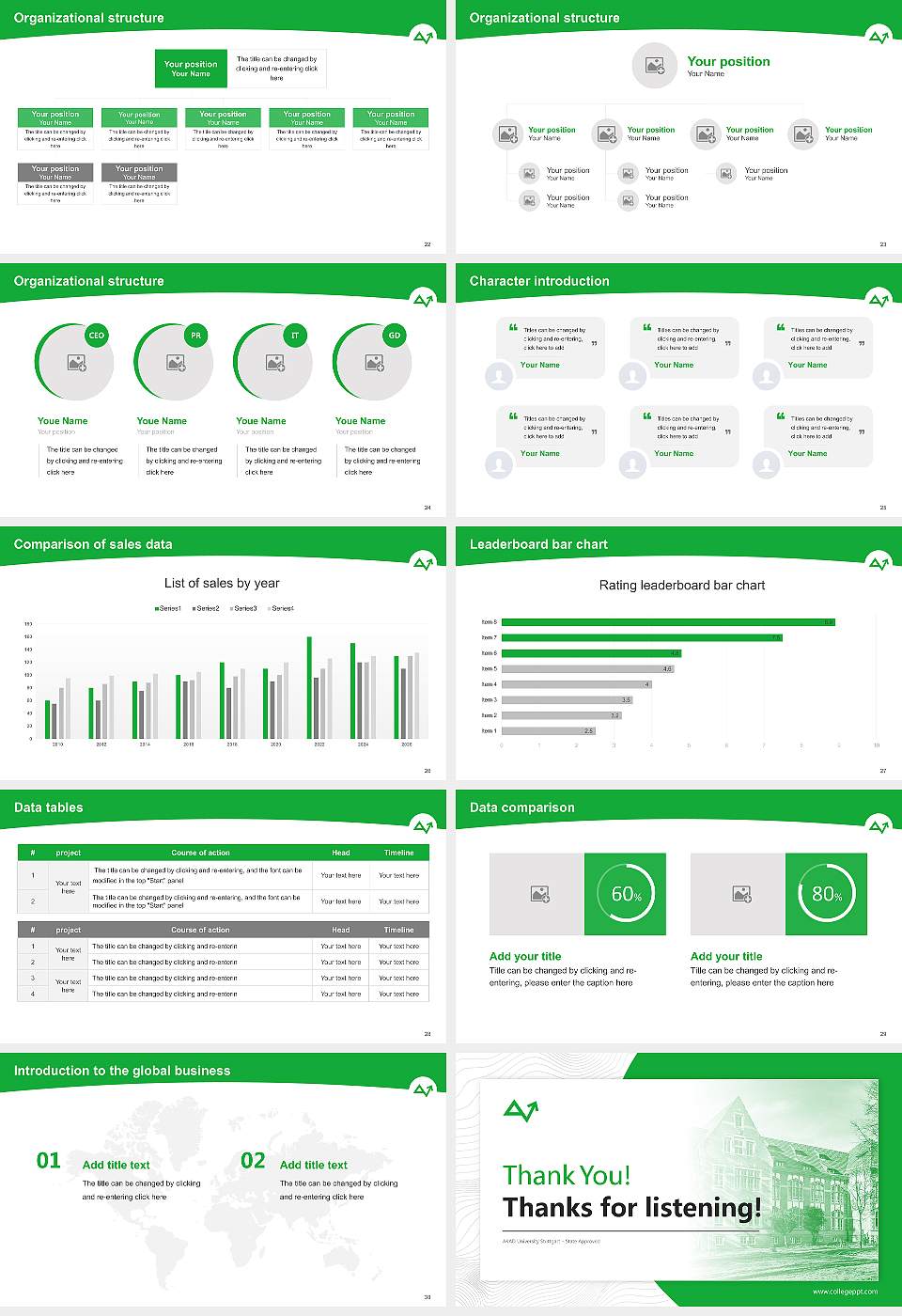 AKAD University Stuttgart – State Approved Academic Presentation/Research Findings Report PPT Template16:9 ratio PPT effect preview image4