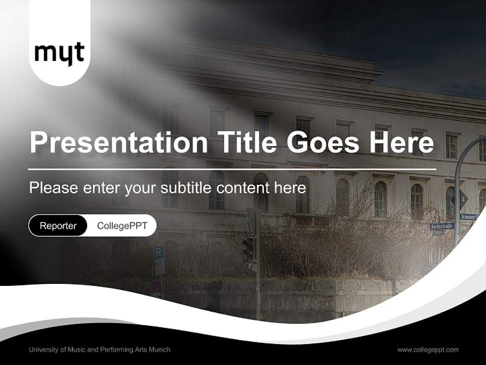 University of Music and Performing Arts Munich Lecture Sharing and Networking Event PPT Template4:3 ratio PPT effect preview image4