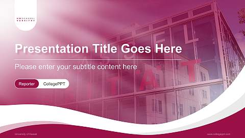 University of Kassel Lecture Sharing and Networking Event PPT Template