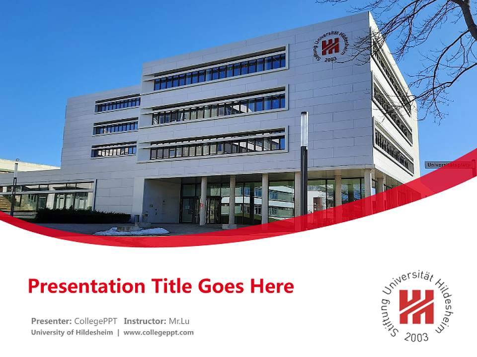 University of Hildesheim Course/Courseware Creation PPT Template4:3 ratio PPT effect preview image5