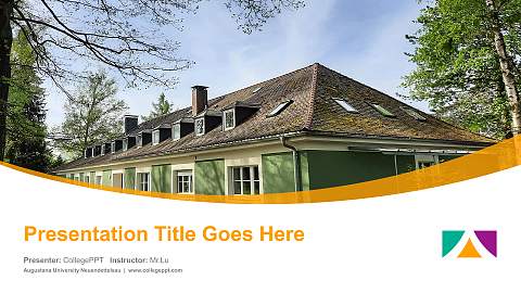 Augustana University Neuendettelsau Course/Courseware Creation PPT Template