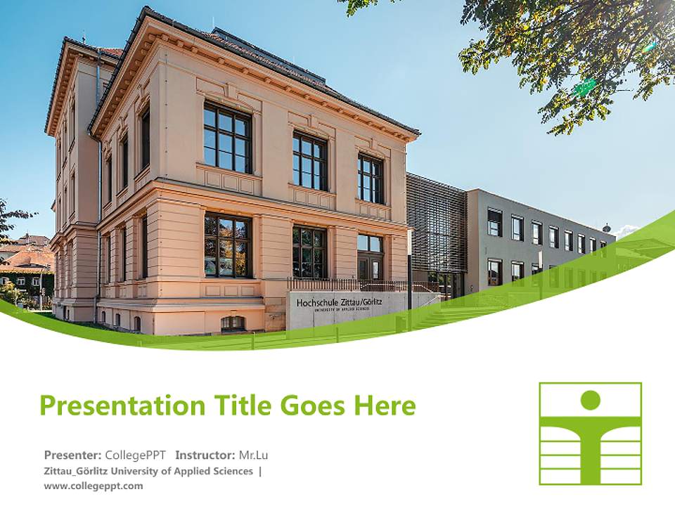 Zittau_Görlitz University of Applied Sciences Course/Courseware Creation PPT Template4:3 ratio PPT effect preview image5