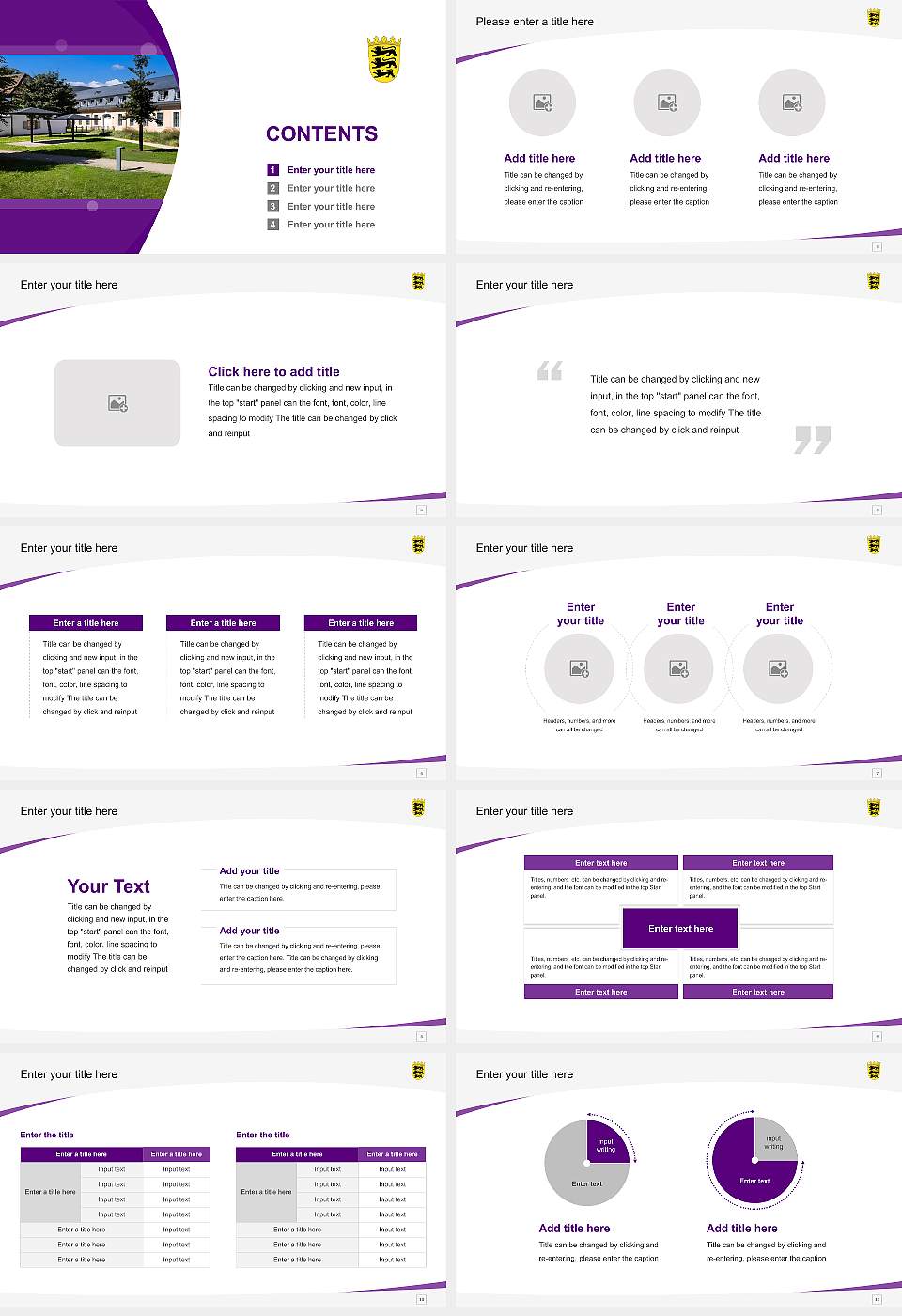 University of Justice Schwetzingen Course/Courseware Creation PPT Template16:9 ratio PPT effect preview image2
