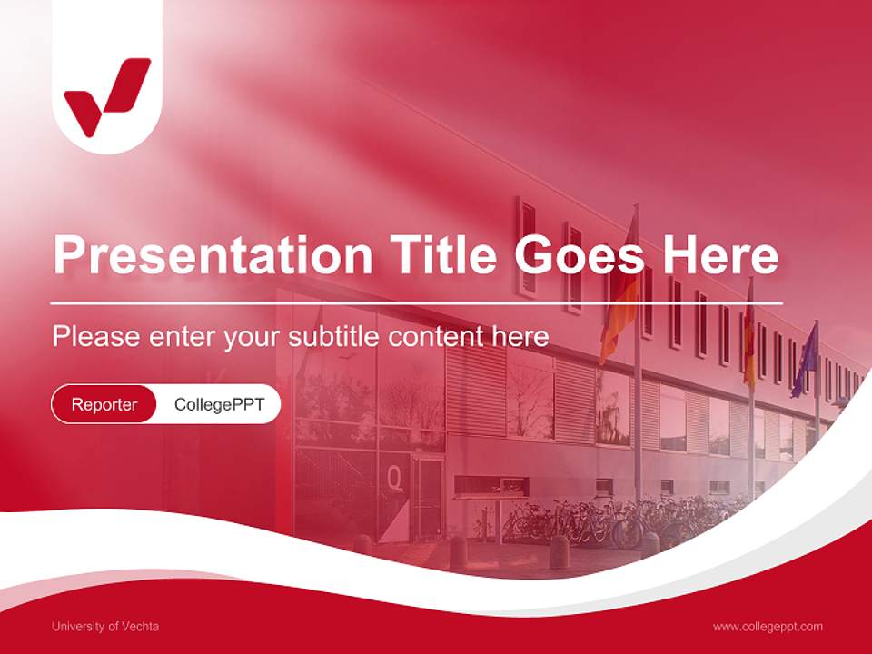 University of Vechta Lecture Sharing and Networking Event PPT Template4:3 ratio PPT effect preview image4