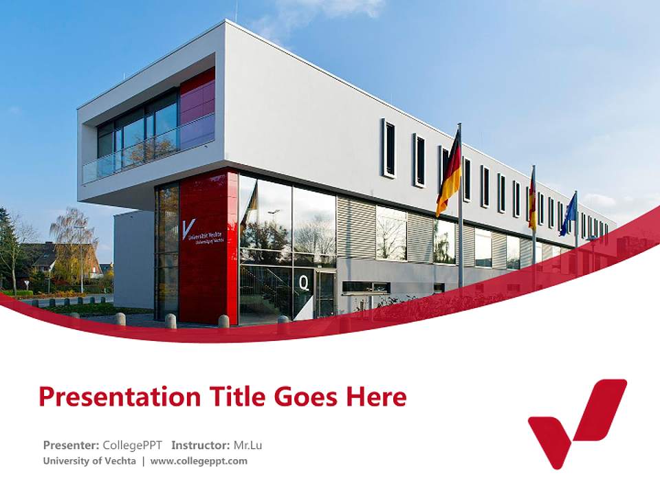 University of Vechta Course/Courseware Creation PPT Template4:3 ratio PPT effect preview image5