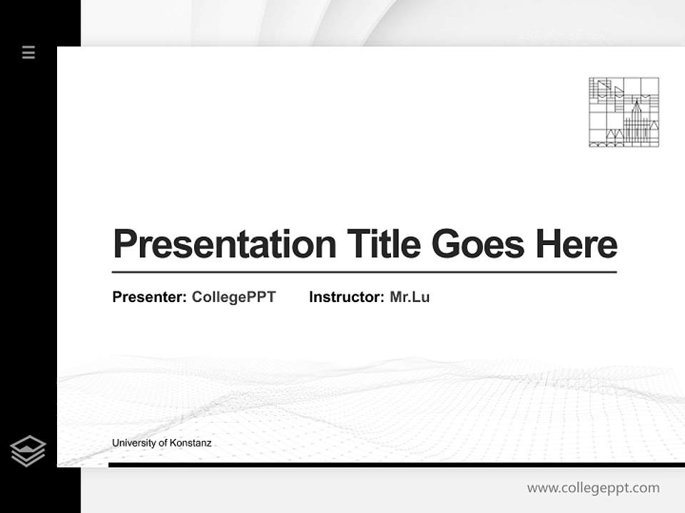 University of Konstanz Thesis Proposal/Graduation Defense PPT Template4:3 ratio PPT effect preview image5