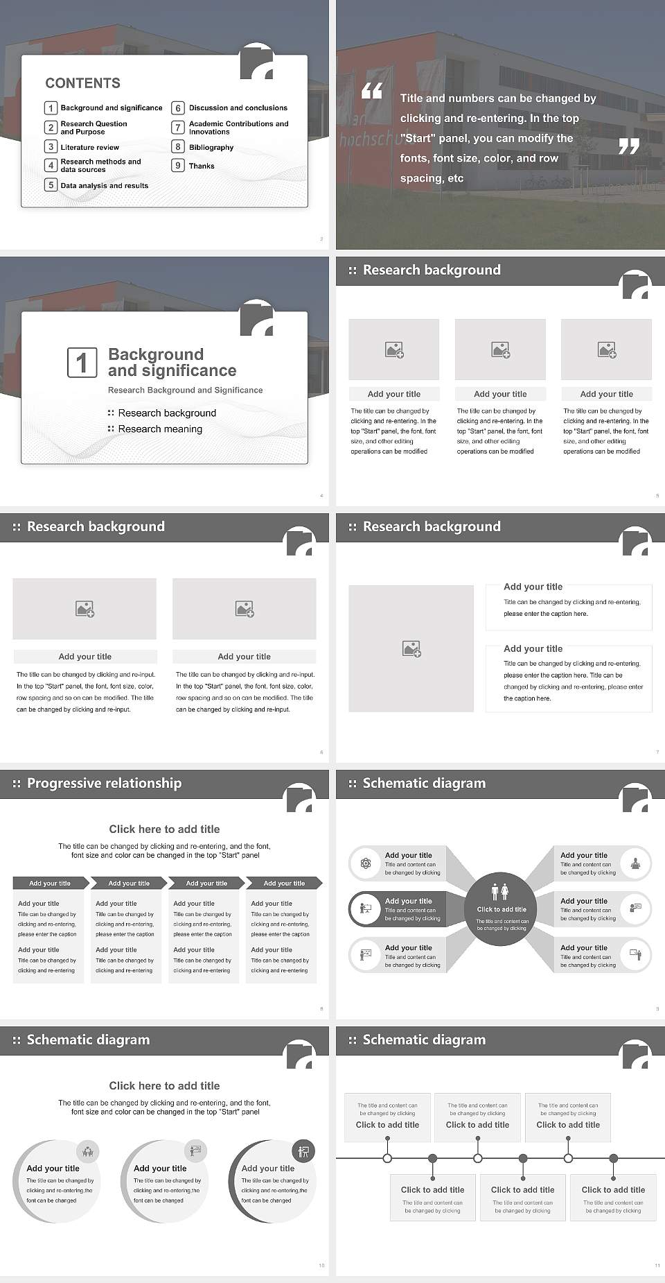 Alanus University of Arts and Social Sciences Graduation Thesis Defense PPT Template4:3 ratio PPT effect preview image2