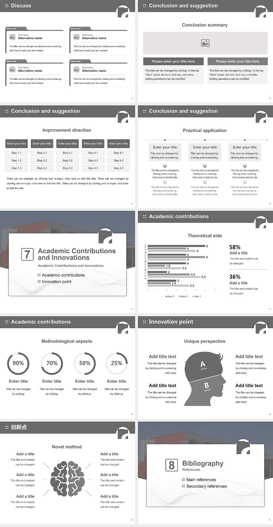 Alanus University of Arts and Social Sciences Graduation Thesis Defense PPT Template4:3 ratio PPT effect preview image6