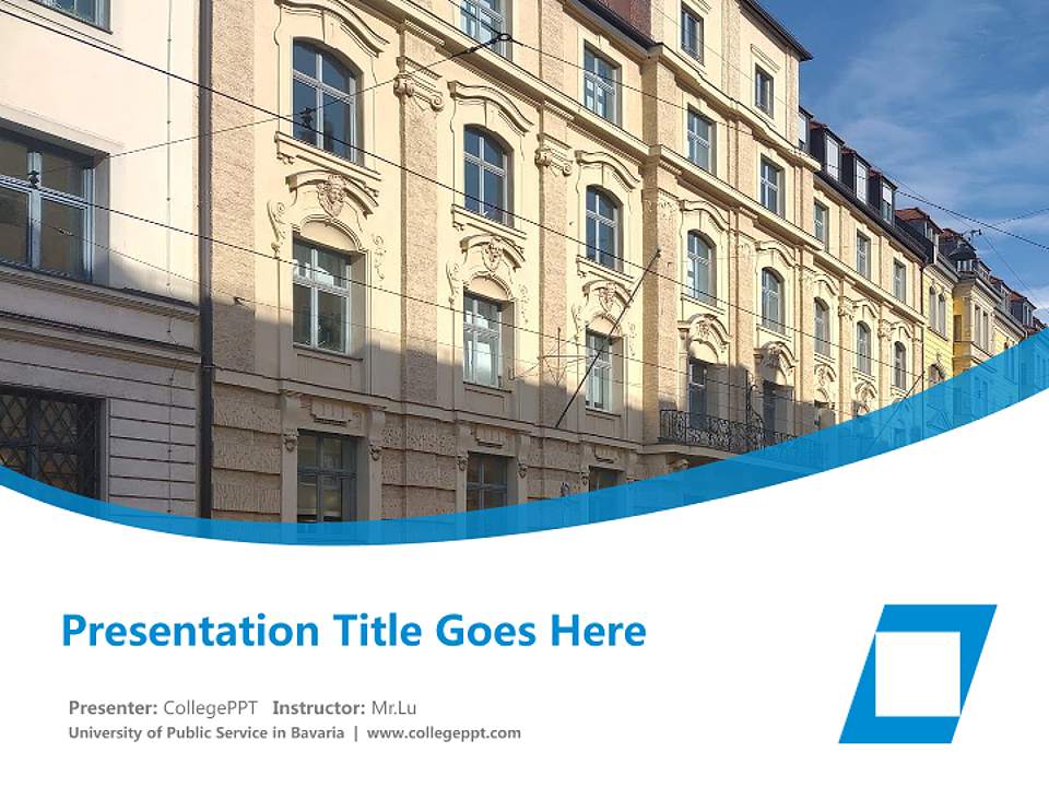 University of Public Service in Bavaria Course/Courseware Creation PPT Template4:3 ratio PPT effect preview image5
