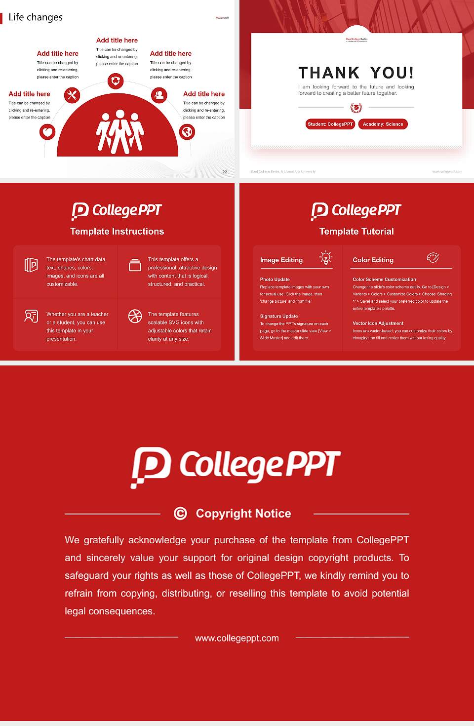 Bard College Berlin, A Liberal Arts University National Scholarship Defense PPT Template4:3 ratio PPT effect preview image4