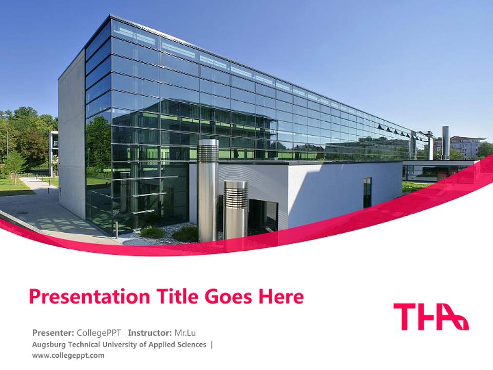 Augsburg Technical University of Applied Sciences Course/Courseware Creation PPT Template4:3 ratio PPT effect preview image5