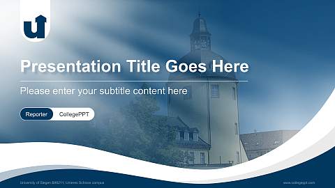 University of Siegen – Unteres Schloss campus Lecture Sharing and Networking Event PPT Template