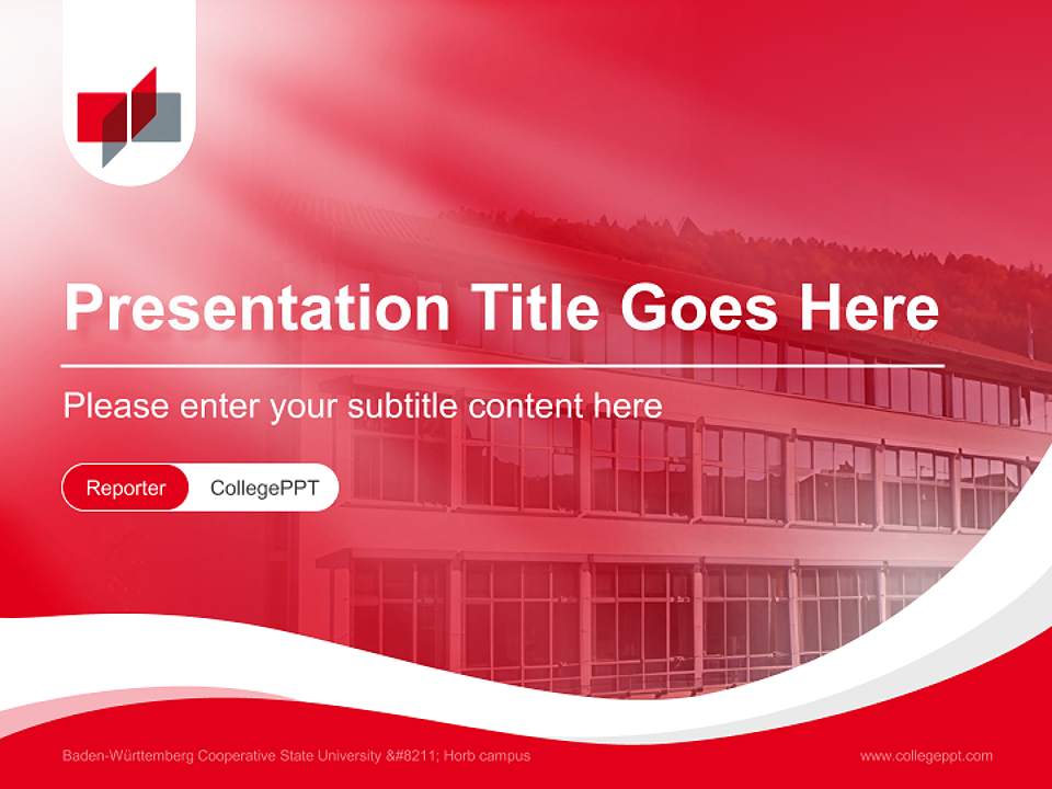 Baden-Württemberg Cooperative State University – Horb campus Lecture Sharing and Networking Event PPT Template4:3 ratio PPT effect preview image4