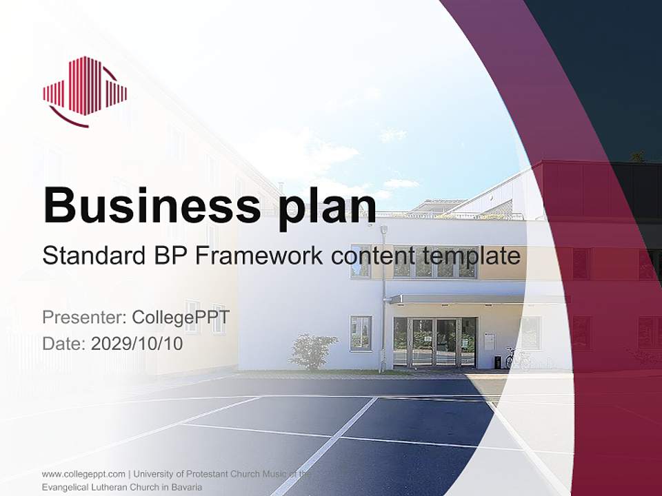 University of Protestant Church Music of the Evangelical Lutheran Church in Bavaria Competition/Entrepreneurship Contest PPT Template4:3 ratio PPT effect preview image9