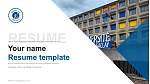 University of Évry Val d’Essonne Resume PPT Template