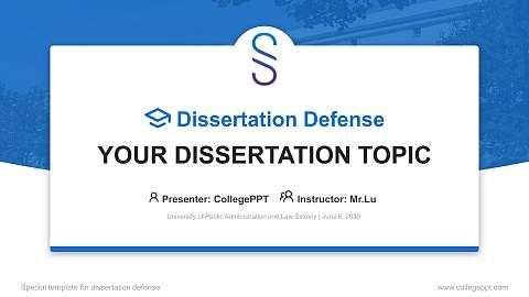 University of Public Administration and Law Saxony Graduation Thesis Defense PPT Template