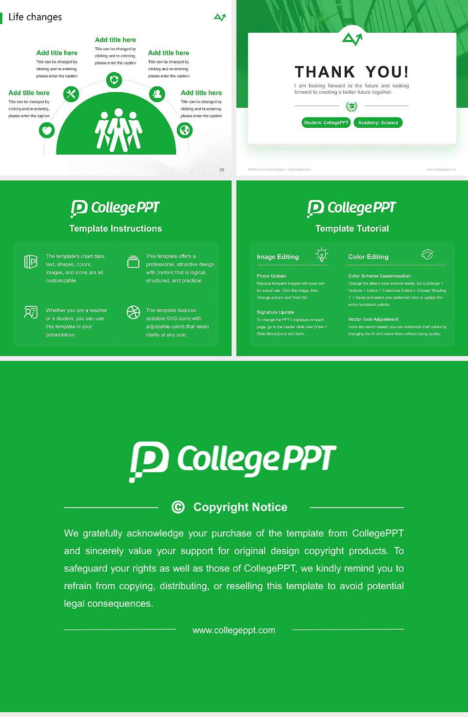 AKAD University Stuttgart – State Approved National Scholarship Defense PPT Template4:3 ratio PPT effect preview image4