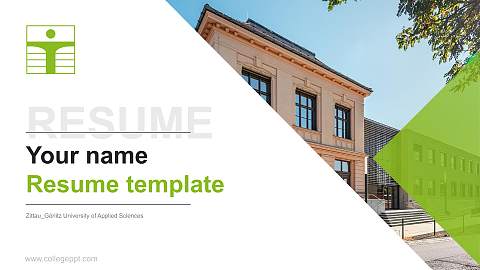 Zittau_Görlitz University of Applied Sciences Resume PPT Template