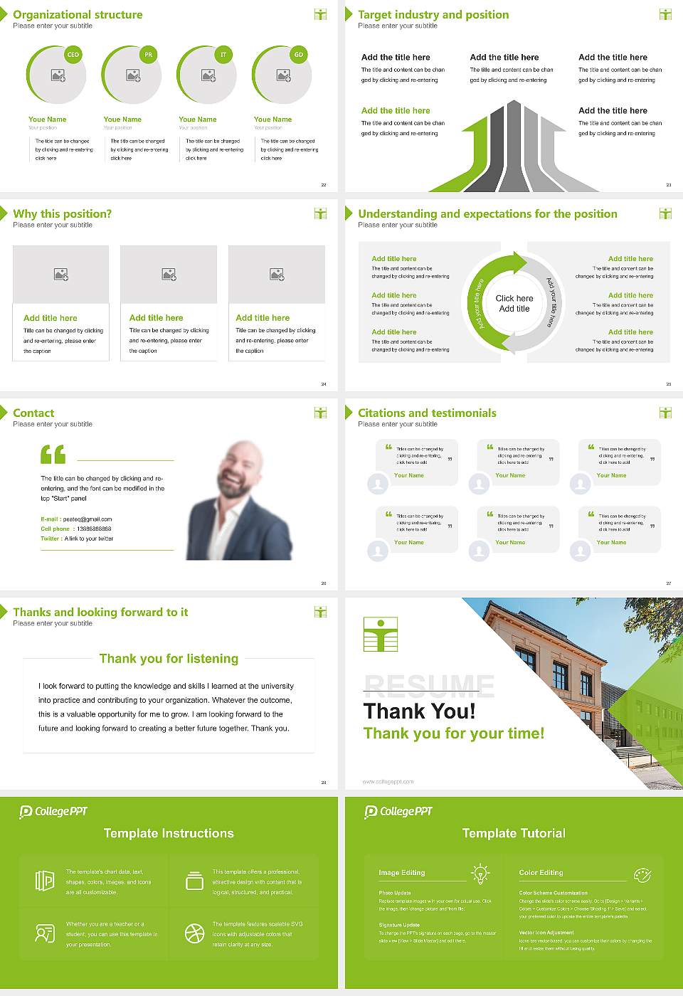 Zittau_Görlitz University of Applied Sciences Resume PPT Template16:9 ratio PPT effect preview image4