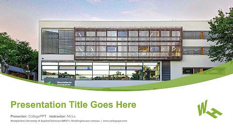 Westphalian University of Applied Sciences – Recklinghausen campus Course/Courseware Creation PPT Template