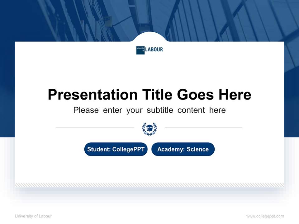 University of Labour National Scholarship Defense PPT Template4:3 ratio PPT effect preview image4